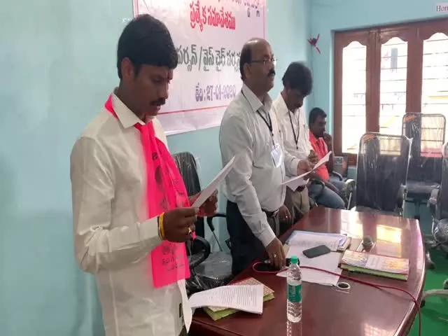 Kantekar MadhuMohan Swearing In As Tukkuguda Municipality Chairperson - Sakshi