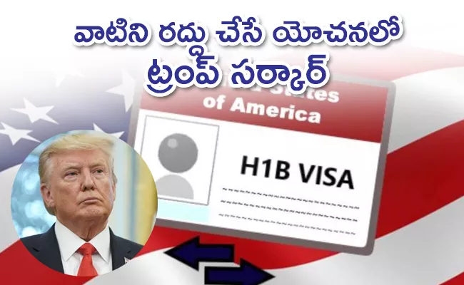 Donald Trump may suspend H-1B visas: Report - Sakshi