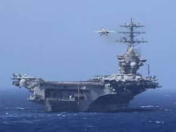 US Aircraft Carrier USS Nimitz Enters Indian Ocean - Sakshi