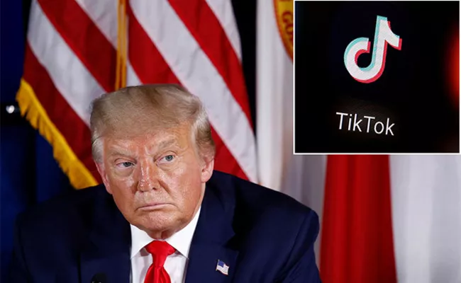 Donald Trump orders Chinese owner of TikTok to sell US assets - Sakshi