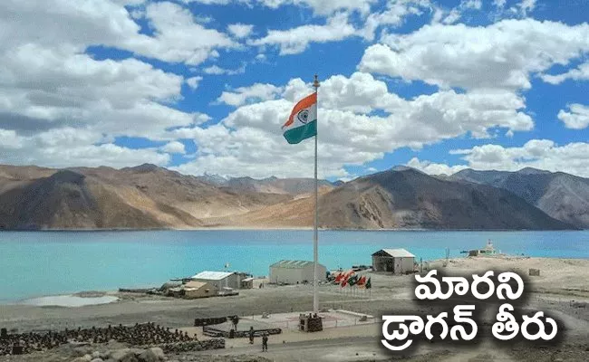 China New Construction At Pangong Lake And 5G Network Ladakh Border - Sakshi