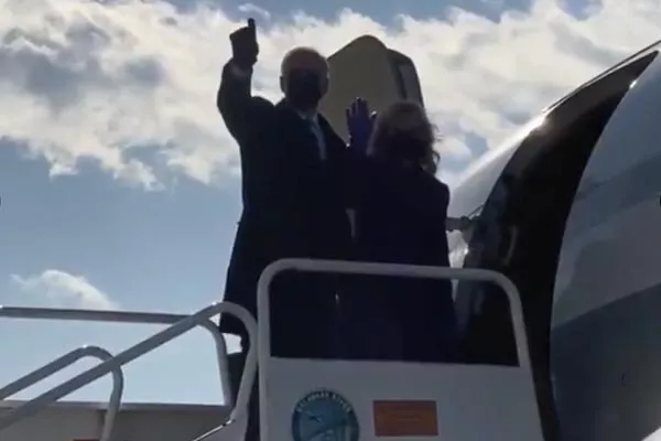 Joe Biden Farewell Delaware.. Travel to DC - Sakshi