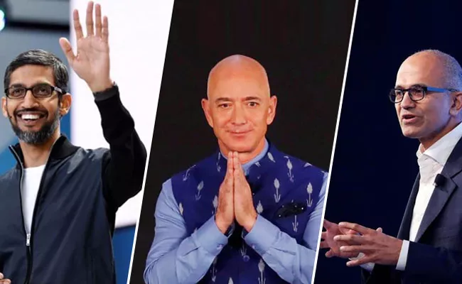 Sundar Pichai Tweets after Jeff Bezos Announced to Step Down as Amazon CEO - Sakshi