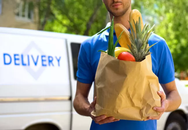 Free Grocery Delivery For Covid Patients In Hyderabad - Sakshi