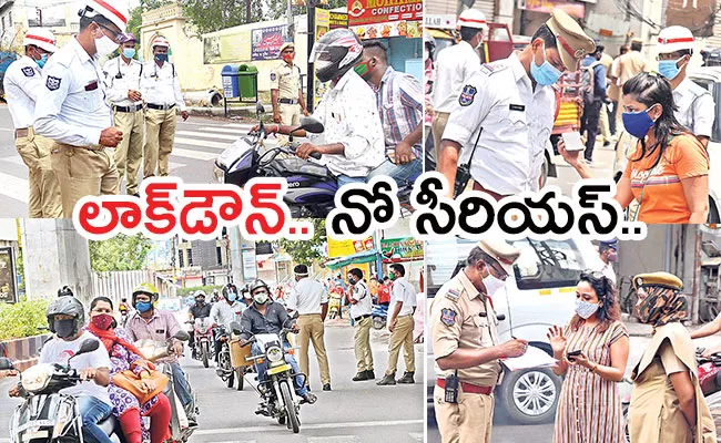 Local to Global Photo Feature in Telugu: Wildfire, Kanpur, Hyderabad Lockdown, Driverless Truck - Sakshi