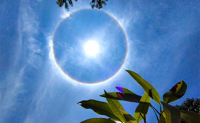 Staggeringly rare rainbow shines across the skies - Sakshi