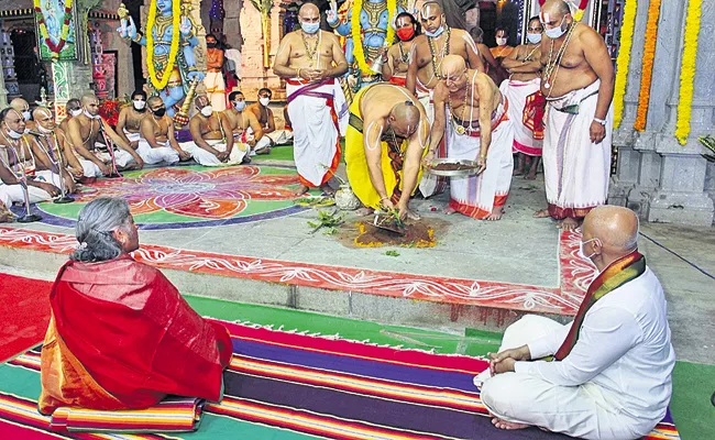 Initiation of Srivari holy festivals TTD - Sakshi