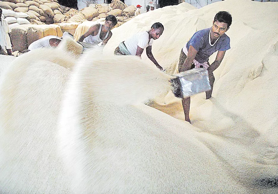 Telangana FCI Favors Procurement Of Lean Rice Grains In The State - Sakshi