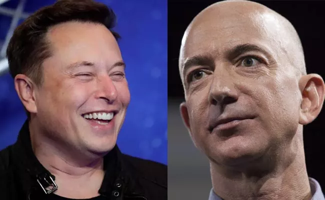 Elon Musk Satires On Jeff Bezos Over Serial Sues - Sakshi