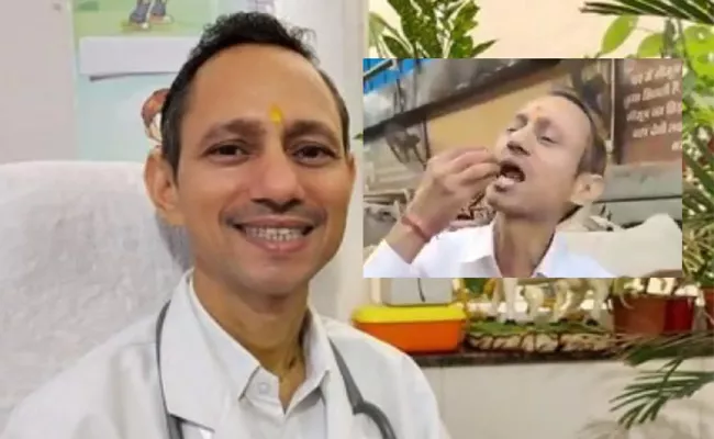 Doctor Eats Cow Dung Haryana Video Goes Viral - Sakshi