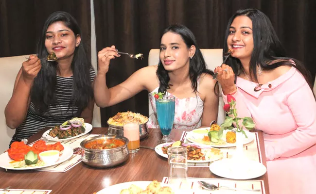 Tollywood Models New Restaurant Opening Ceremony Hyderabad - Sakshi