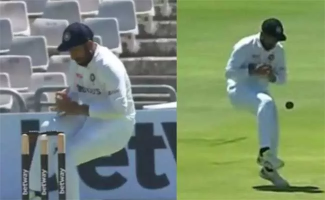 IND Vs SA 3rd Test 4th Day: Pujara Drops Simple Catch, Gives Life To Keegan Petersen - Sakshi