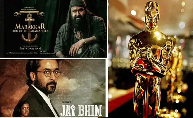 Suriya Jai Bhim And Mohanlal Marakkar Nominated For Oscars 2022 - Sakshi