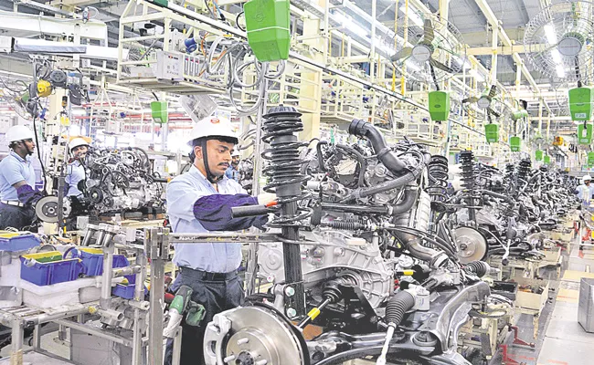 Industrial output growth dips to 0. 4 per cent in December 2021 - Sakshi