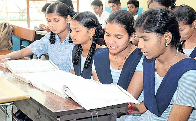 Telangana School Teachers Working Hard To Complete The Tenth Grade Syllabus - Sakshi