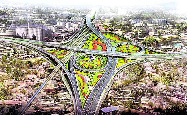 Regional Ring Road In Hyderabad Designed To Vehicles Speeds Up To 120 Km - Sakshi
