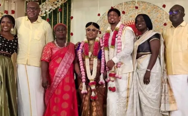 Tamil Nadu: Coimbatore Youth Marries African Girl Indian Tradition - Sakshi