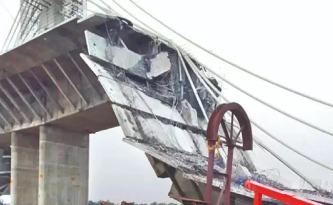 IAS officer said winds led to Bihar bridge collapse - Sakshi