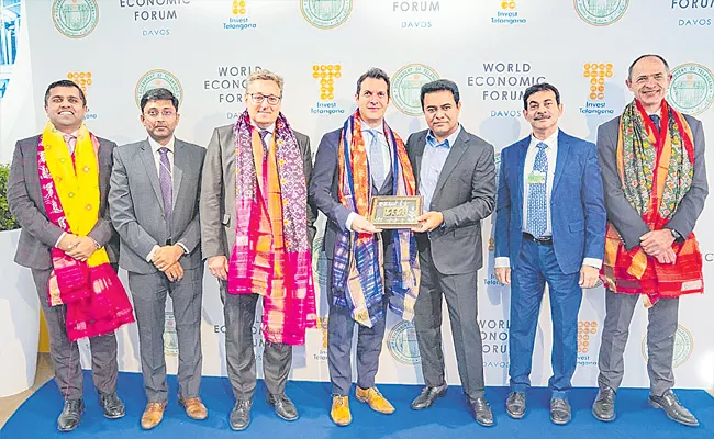 Ktr Said Telangana Perfect Place for Investment in Wef 22 - Sakshi