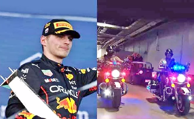 Max Verstappen Gets Police Escort-To-Podium Winning 1st Miami Grand Prix - Sakshi