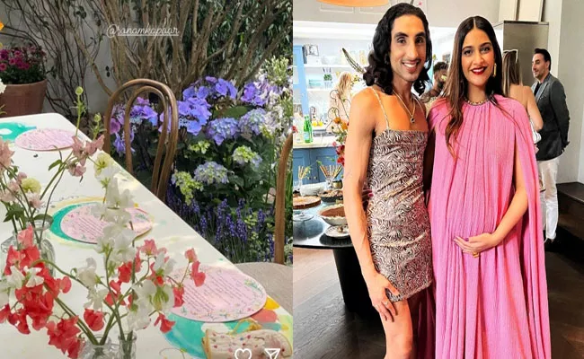 Sonam Kapoor Baby Shower in London Photos Goes Viral - Sakshi