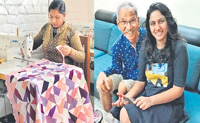 Emotional Viral Video: Woman Gets Blanket Made Of Late Father Old Shirts - Sakshi