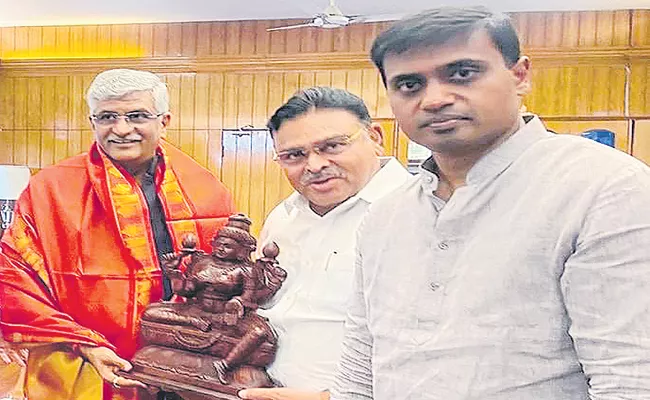 Ambati Rambabu request Union Minister Bhupinder Varikapudisela - Sakshi