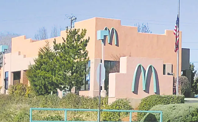 McDonalds Logo Is Blue In Branch In Sedona Arizona - Sakshi