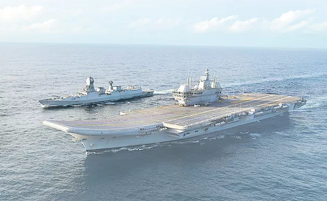 Indian Navy Takes Delivery of First Indigenous Aircraft Carrier Vikrant - Sakshi