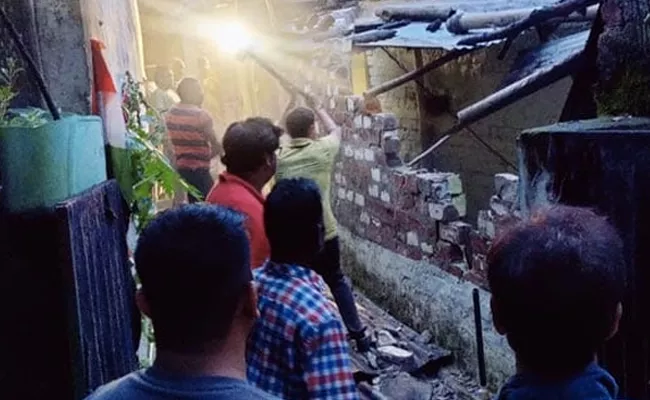 Bhopal Rapist House Demolished Video - Sakshi