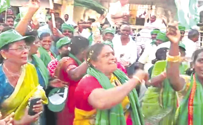 TDP Leaders Over Action At Gudivada Amaravati Farmers Protest - Sakshi