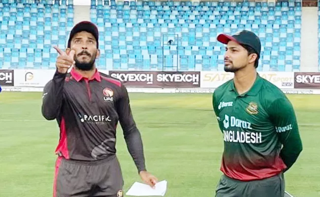 Ban Vs UAE 1st T20: Afif Hossain Help Bangladesh Beat UAE By 7 Runs - Sakshi