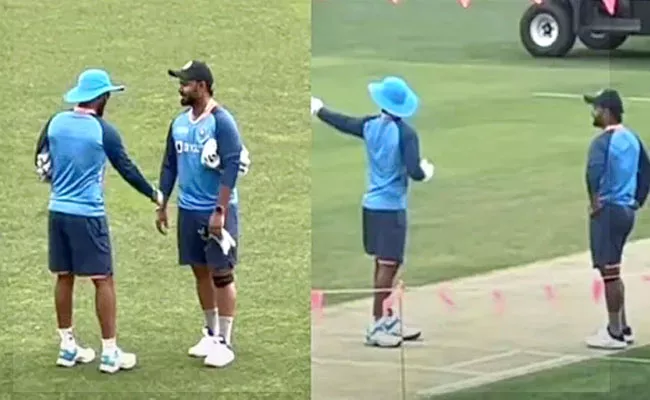 Dinesh Karthik Special Batting Lesson Rishabh Pant Before AUS Match - Sakshi