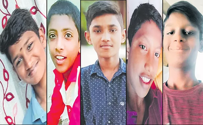 Five Boys Missing At Krishna River Two Boys Found Lost Breath - Sakshi