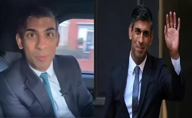 Britian PM Rishi Sunak Fined For Not Wearing Seatbelt In Moving Car - Sakshi