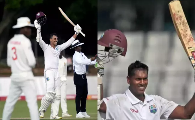 WI VS ZIM 1st Test: Tagenarine Chanderpaul Slams Maiden Double Century - Sakshi