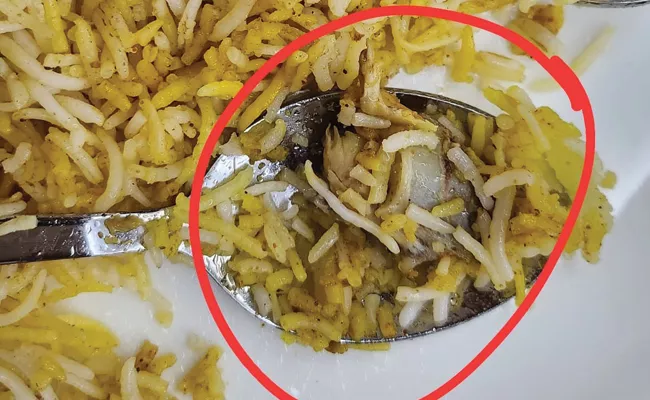 Woman Shares Pic Of Meat In Veg Biryani Ordered From Swiggy - Sakshi