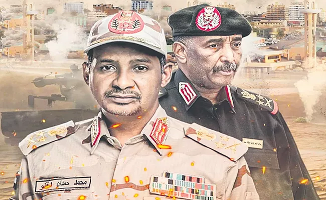 Sudan crisis: Power Struggle Between Sudan, Top Two Generals Turns Deadly - Sakshi