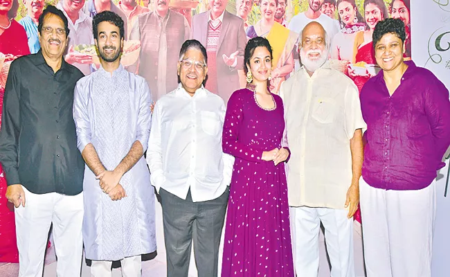 Anni Manchi Sakunamule Song Launch by Allu Aravind - Sakshi