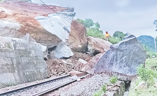 Cancellation of many trains on Kothavalasa Kirandul route - Sakshi