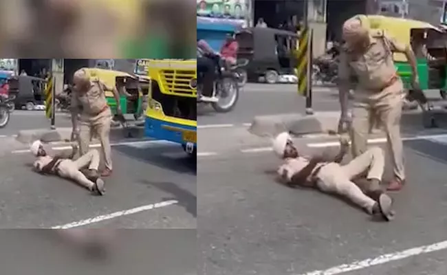 Home Guard Protest By Lying On Road In Punjab Jalandhar Highway - Sakshi