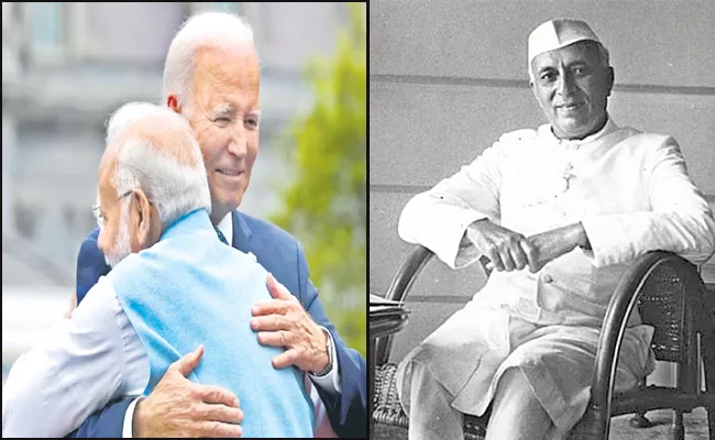 Sakshi Guest Column On Nehru PM Narendra Modi Joe Biden