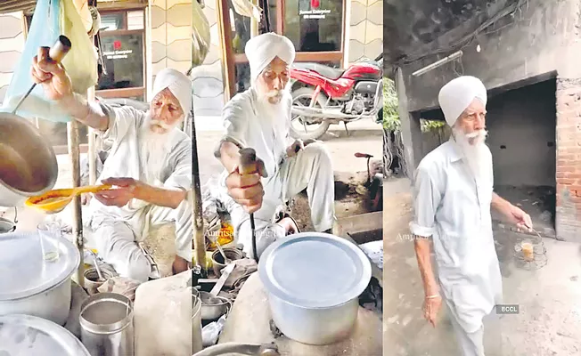 Free tea service in Temple of Tea Service at Amritsar - Sakshi