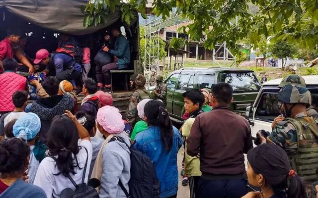 Manipur Violence Forcefully Moved Last Kuki Families From Imphal - Sakshi