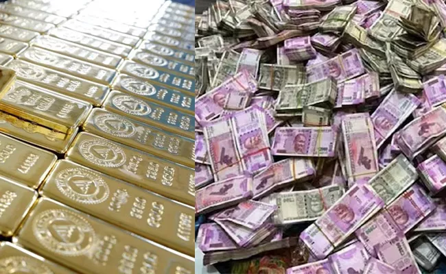 Telangana Police Rs 286 Crore Gold And Cash Seized Till Now - Sakshi
