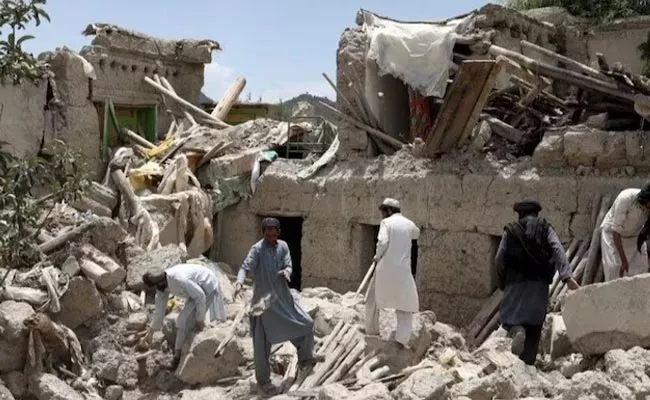 Afghanistan Earthquake Houses Flattened - Sakshi