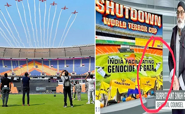 Khalistani Terrorist Pannun Threatens To Shut Down World Cup final - Sakshi