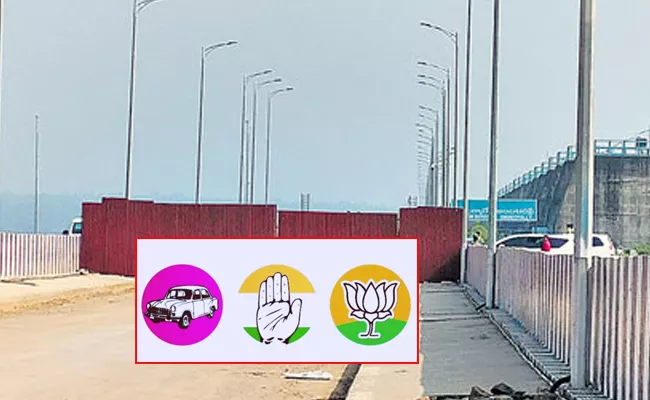 Telangana BJP Visit Kaleshwaram Medigadda After NDSA Shocking Report - Sakshi