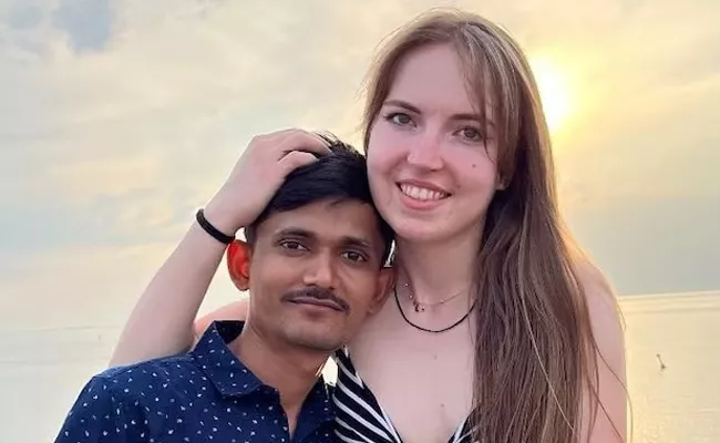UP Man Marries Dutch Girlfriend As Per Hindu Customs - Sakshi