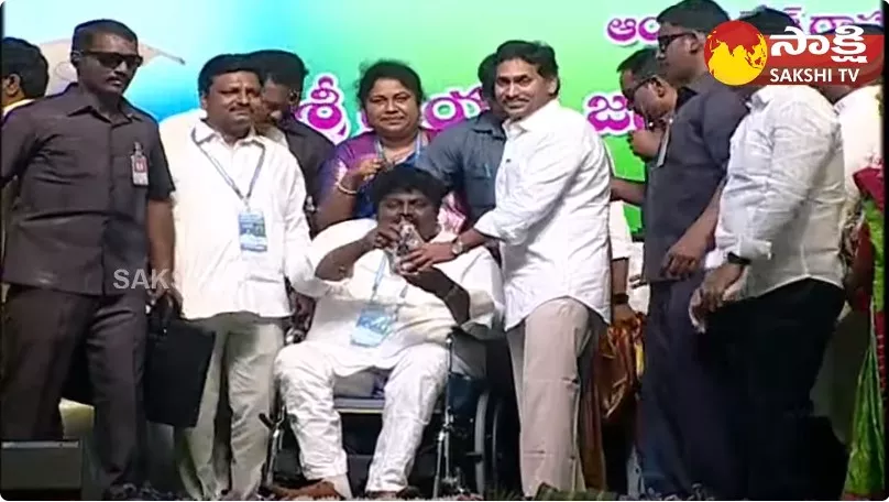 Handicapped Man Gives Special Gift to CM YS Jagan
